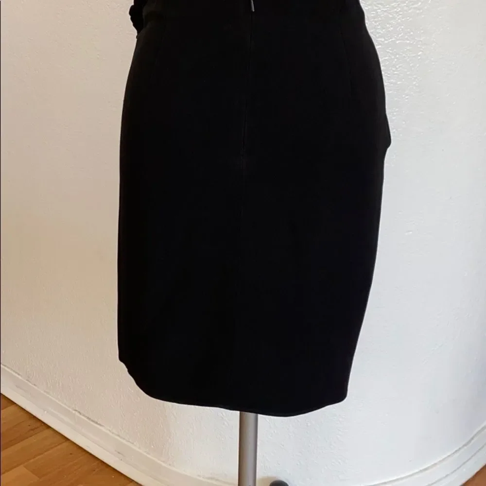 Vintage DKNY black ruched side skirt Y2K grunge 2